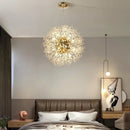 Decorbites dandelion chandelier gold and crystal living room light