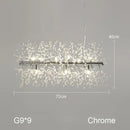 Decorbites dandelion chandelier gold crystal led living room light