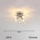 Decorbites dandelion chandelier gold crystal led living room light