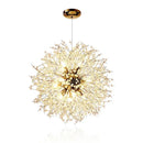 Decorbites dandelion chandelier gold crystal led living room light