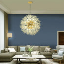 Decorbites dandelion chandelier gold crystal led living room light