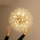 Decorbites dandelion chandelier gold crystal sparkle ball living room
