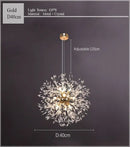 Decorbites dandelion chandelier gold crystal sparkle ball living room