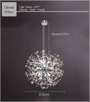 Decorbites dandelion chandelier gold crystal sparkle ball living room
