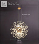 Decorbites dandelion chandelier gold crystal sparkle ball living room