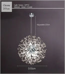 Decorbites dandelion chandelier gold crystal sparkle ball living room