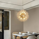 Decorbites dandelion chandelier gold crystal sparkle ball living room