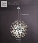 Decorbites dandelion chandelier gold crystal sparkle ball living room