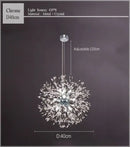 Decorbites dandelion chandelier gold crystal sparkle ball living room