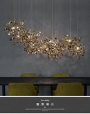 Decorbites dandelion chandelier gold nordic light for dining room