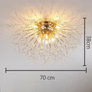 Decorbites dandelion crystal led ceiling light for living room