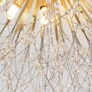 Decorbites dandelion crystal led ceiling light for living room