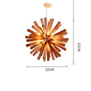Decorbites dandelion wooden pendant lights for dining room starburst glow