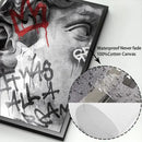 DecorBites™ David Graffiti Art Canvas Print for Room Decor