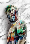 DecorBites™ David Graffiti Art Canvas Print for Room Decor