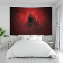 Decorbites deaths metal white & red wall tapestry bedroom art