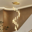 Decorbites deluxe crystal spiral slinglights dining room gold pendant