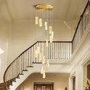 Decorbites deluxe crystal spiral slinglights dining room gold pendant
