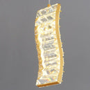 Decorbites deluxe crystal spiral slinglights dining room gold pendant