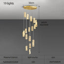 Decorbites deluxe crystal spiral slinglights dining room gold pendant