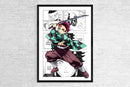 DecorBites™ Demon Slayer Anime Canvas Poster for Home Decor