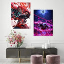 DecorBites™ Demon Slayer Rengoku Art Poster Canvas for Home
