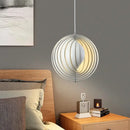 Decorbites designer moon led chandelier wooden ring dining room light