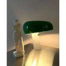 Decorbites designer mushroom lamp black & white marble study room