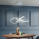 DecorBites™ Dimmable Modern Chandelier: Gold/Chrome/Black, 60cm