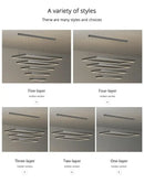 DecorBites™ Dimmable Nordic LED Ceiling Chandelier for Living Room