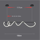 DecorBites™ Dimmable Nordic LED Chandelier for Home Decor