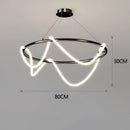 DecorBites™ Dimmable Nordic LED Chandelier for Home Decor