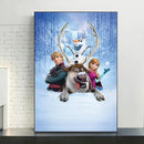 Pink floral disney frozen elsa canvas diamond painting bedroom art