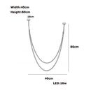 DecorBites™ DIY Flexible Leather Belt LED Chandelier