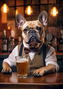 DecorBites™ Dog Pub Canvas Print - Animal Wall Art