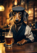 DecorBites™ Dog Pub Canvas Print - Animal Wall Art