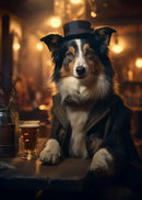 DecorBites™ Dog Pub Canvas Print - Animal Wall Art