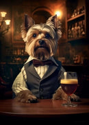 DecorBites™ Dog Pub Canvas Print - Animal Wall Art