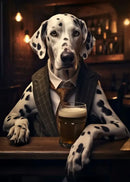 DecorBites™ Dog Pub Canvas Print - Animal Wall Art