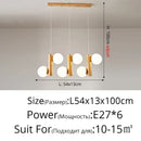 Modern gold bamboo e27 pendant lamp for dining room