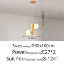 Modern gold bamboo e27 pendant lamp for dining room