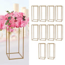 DecorBites™ Elegant 10-Piece Gold Wedding Flower Stand