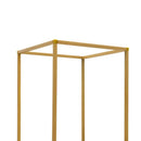 DecorBites™ Elegant 10-Piece Gold Wedding Flower Stand