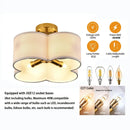 DecorBites™ Elegant 4-Light Gold Ceiling Fixture