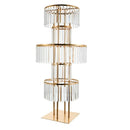 DecorBites™ Elegant 5-Tier Gold Wedding Flower Stand