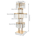DecorBites™ Elegant 5-Tier Gold Wedding Flower Stand