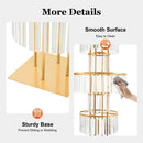 DecorBites™ Elegant 5-Tier Gold Wedding Flower Stand