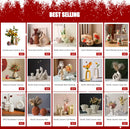 DecorBites™ Elegant Ceramic Vase with Shell Design