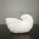DecorBites™ Elegant Ceramic Vase with Shell Design