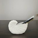 DecorBites™ Elegant Ceramic Vase with Shell Design